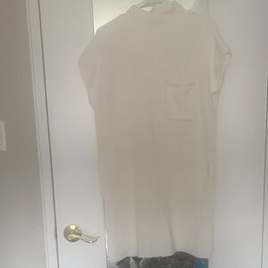 All white mini dress